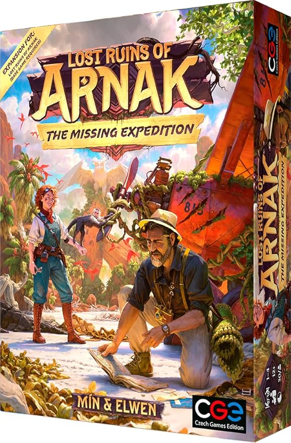 Lost Ruins of Arnak: Missing Expedition by CGE Czech Games Edition, Expansion Strategy Board Games