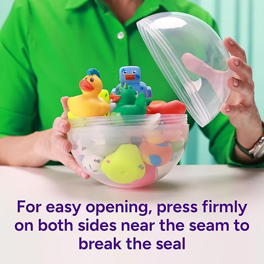 Big Claw Machine Capsules Clear Balls Plastic Sphere Large Party Favor Containers Round 5 pcs 6.3 inch - Jumbo Plastic Christmas Ornaments Extra Large Gift Box Craft Party Supplies Vending Capsules