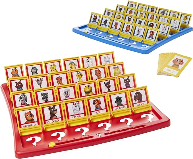 Hasbro Gaming Guess Who? Board Game, with People and Pets Cards, The Original Guessing Game for Kids, Ages 6 and Up (Amazon Exclusive)