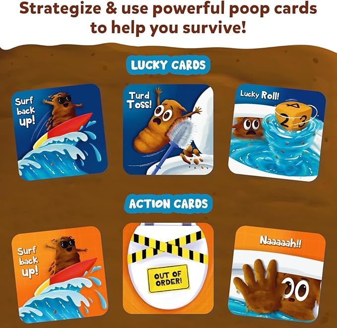 Skillmatics Card Game - Poop Wars, Fun & Fast-paced Game of Strategy, Party Game for Kids for Girls & Boys Ages 6, 7, 8, 9 & Up