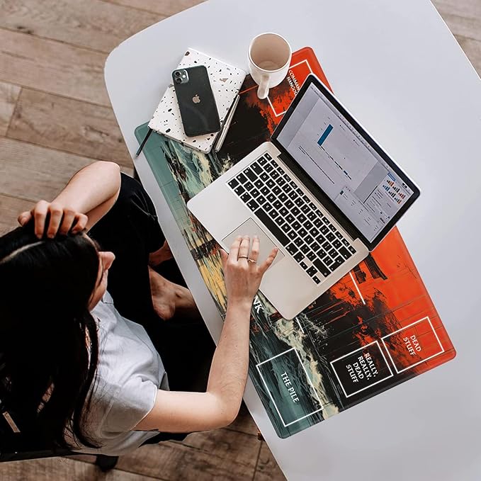 Playmat with Zones for MTG Card Game Playing, 24"x14" Commander Deck Gaming Desk Duel Mat for Beginner, Japanese Shrine Gate Torii Art