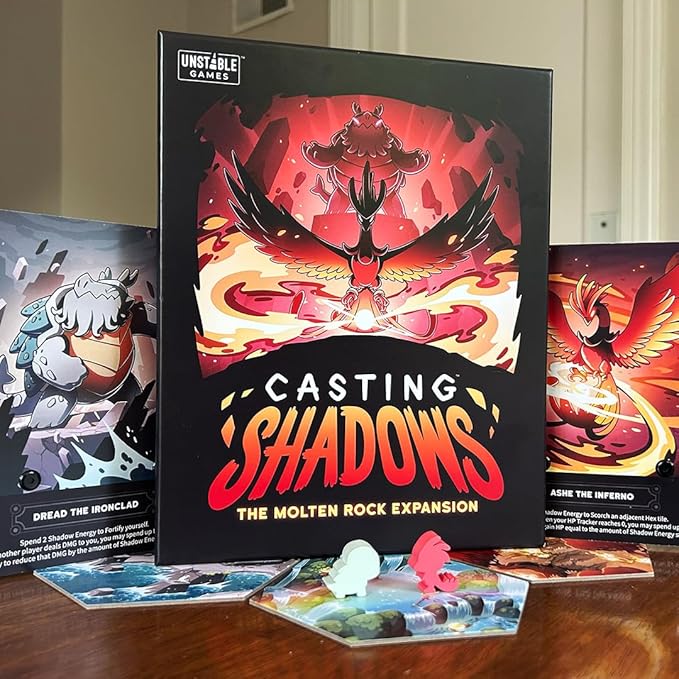 Casting Shadows: Molten Rock Expansion - Designed to be Added to Your Casting Shadows Base Game - 2-6 Players - Ages 12+