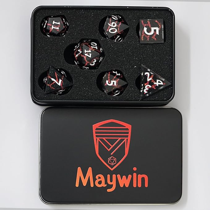 Dungeons and Dragons Dice,D&D Dice Set,DND Dice Gift Set for Role Playing Table Games