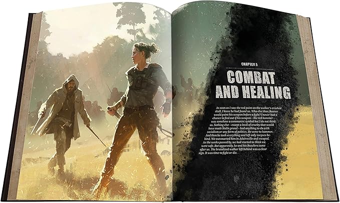 Free League Publishing The Walking Dead Universe RPG Core Rules, Fantasy Horror Adventure Roleplaying, Hardback RPG Book, Adults, Teens Ages 16+
