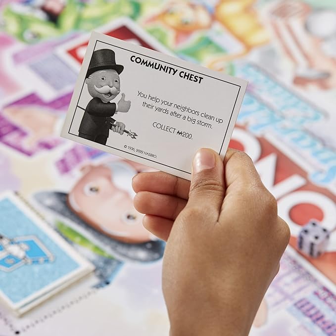 Hasbro Gaming Monopoly Sparkle Edition Board Game, Family Games, with Glittery Tokens, Pearlescent Dice, Sparkly Look, (Amazon Exclusive)