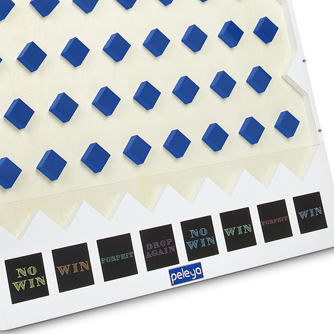 Extra Large Prize Drop Disc Game Wood 41.3" x 23.6" with Chalkboards Carnival Game Trade Show (Includes Plastic Cover)