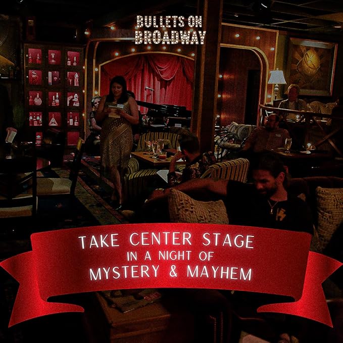 Bullets on Broadway Murder Mystery Game | Flexible 4-20+ Players | Broadway-Theme | Physical Game Kit | Updated 2025