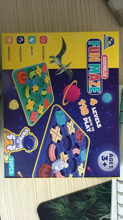 STEM Board Games Smart Logical Road Builder Brain Teasers Puzzle, Montessori Preschool Travel Toy Board Car Games for Kids Ages 4-8