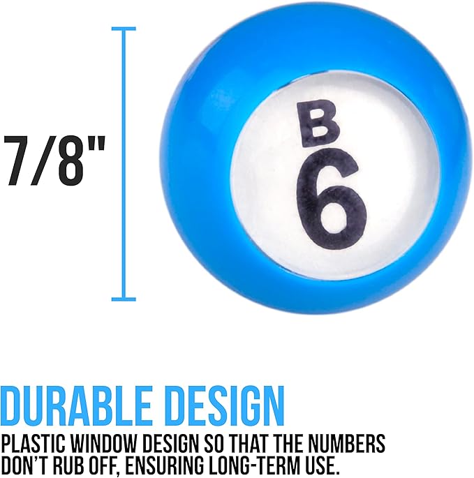 Regal Bingo Professional Bingo Game Set with 11" Wheel Cage, 75 Bingo Balls, Master Board, 18 Bingo Cards & 25 Jumbo Reusable Cards, and Colorful Chips - Bingo Games for Adults Large Group - Gold