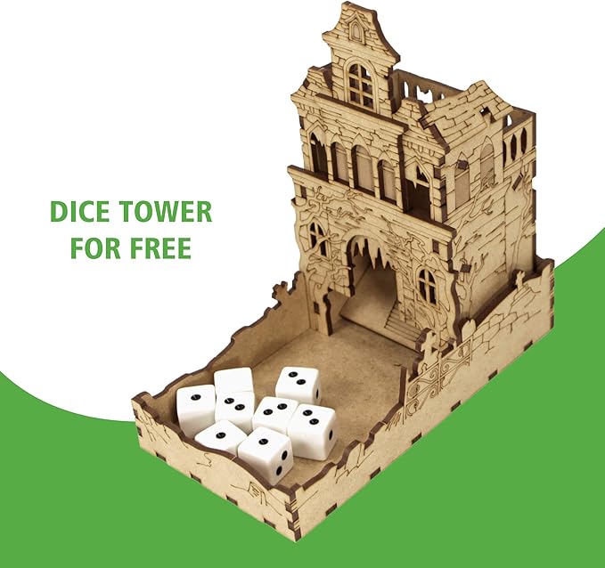 TowerRex Organizer for Betrayal at House on The Hill 2nd Ed Board Game, Widow's Walk Expansion, Storage Insert, Accessories Upgrade