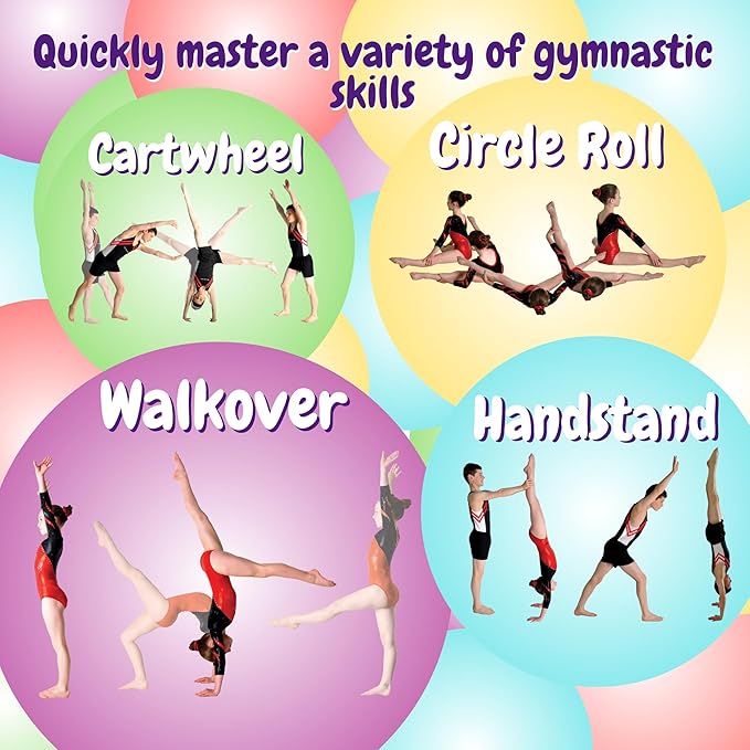 Shuffle Up Gymnastics Games Skills Pack - Family Games with 22 New Fun & Active Skills Cards for Kids, Gymnastics Equipment for Kids, Gymnastics Gifts for Girls & Boys