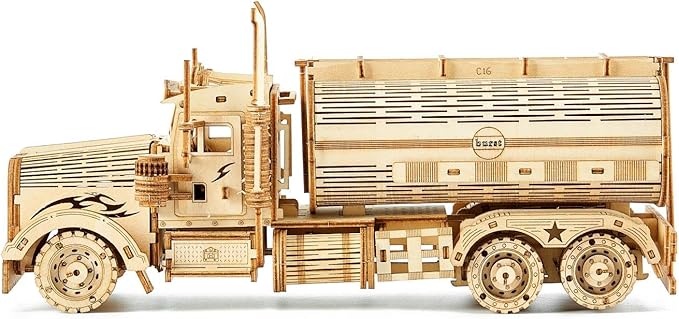 bennama 3D Wooden Puzzles Truck Model Kits, Brainteaser and Puzzle for Christmas/Birthday,Gifts for Adults and Teens to Build Combination