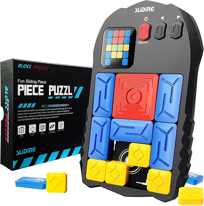 Super Slide Puzzle Game,Puzzle Games - with 500+ Levels,Unblock Super Slide Electronic Sliding Puzzle Brain Game Toy,Brain Teaser Puzzle Fun for All Ages