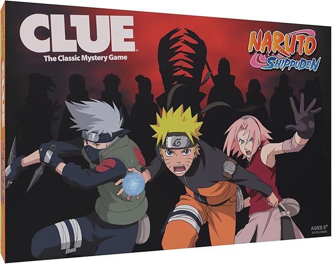 CLUE: Naruto | Solve The Mystery in This Collectible Clue Game | Featuring Characters & Locations from The Anime TV Show Naruto | Officially-Licensed Naruto TV Show Game & Merchandise