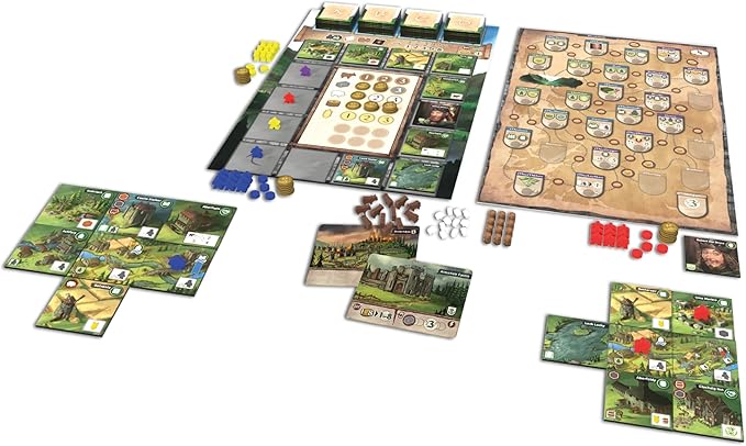 Hutter Trade: Glen More II: Chronicles - Board Game, Scottish History, Clan & Village Building, Resource Management & Development, Age 12+, 2-4 Player