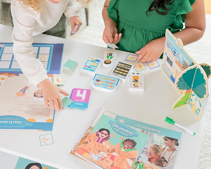 Hello, Bakery! - ¡Hola, Panadería! Includes Bilingual Book, Cards, Dry Erase Activity Book, Marker, and More | Interactive Learning Activities Spanish and English Educational Resources for Kids 3+