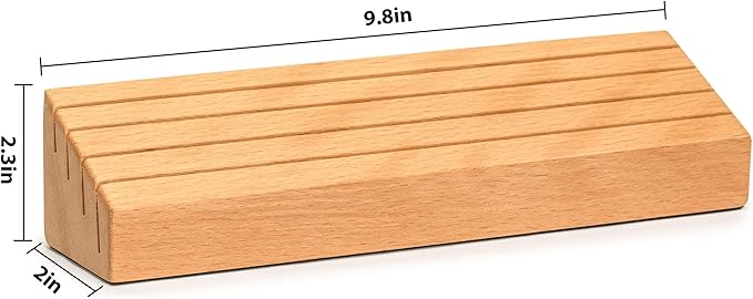 Yellow Mountain Imports Solid Beechwood Playing Card Holders - Set of 2