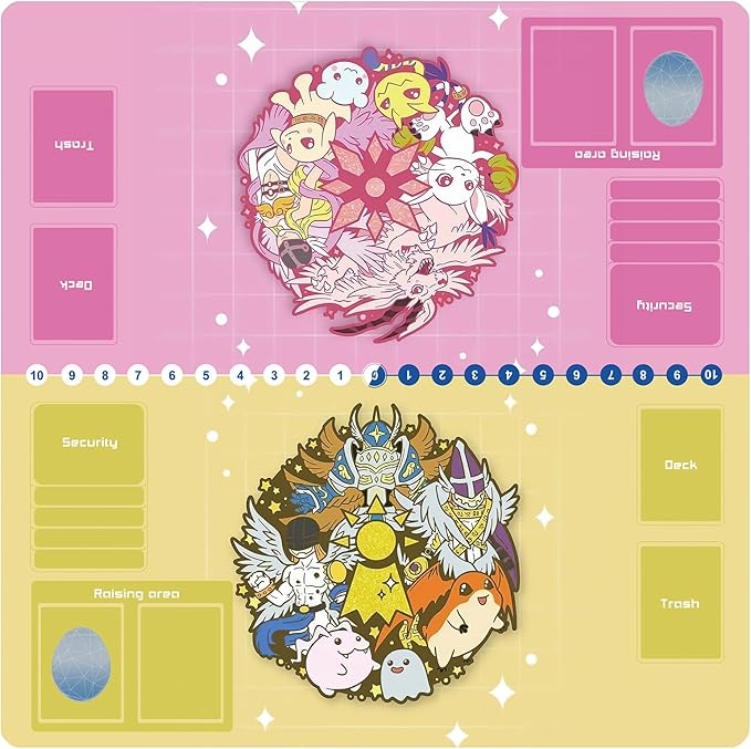 DTCG playmat 2 Player Duel Mat Gaming Competition Pad Mat Card Binder Deck 60 * 60CM 23.6x23.6in