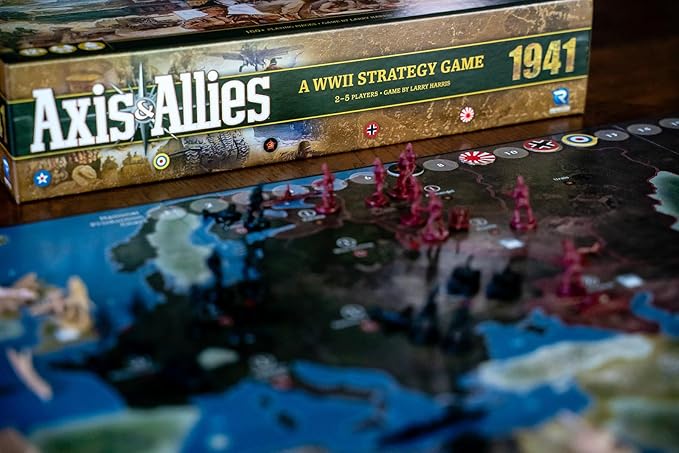 Renegade Game Studios Axis & Allies: 1941 - A WWII Strategy Board Game, Renegade Game Studios, Epic War Game Set in 1941, Struggle for Supremacy, Ages 12+, 2-5 Players, 1-3 Hour Playing Time