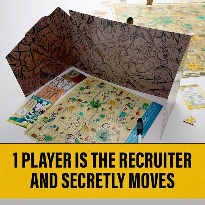 Mind MGMT: The Psychic Espionage Game - Strategic Deduction Board Game for 2-5 Players - Hidden Movement & Cooperative Play - Ages 14+