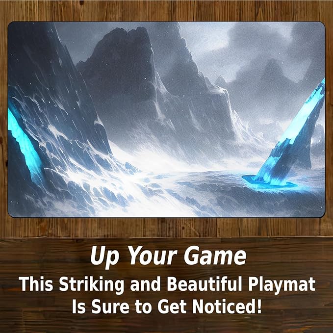 AI Painting TCG Playmat - MTG Trading Card Game Mat, 24x14 Inches Original Playmats, Smooth Surface for Rubber Collection - Dark Swamp Design 413-73