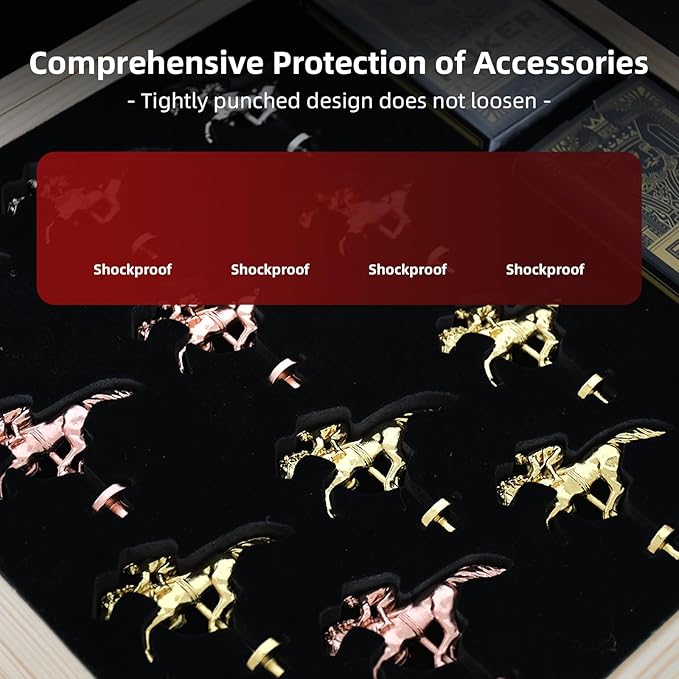 Horse Race Board Game Foldable Horse Racing Board Game with 11 Metal Horses with 4 Solid Wood Dice and 2 Boxes of Cards