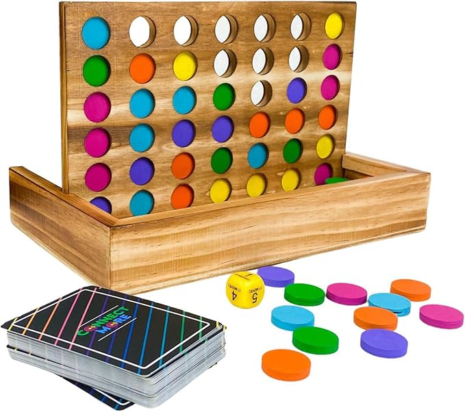 Connect More - Social Skills Games and Therapy Games, Multiplayer up to 6 Players, 4 in a Row Connect Game Fostering Conversation and Relationship Building