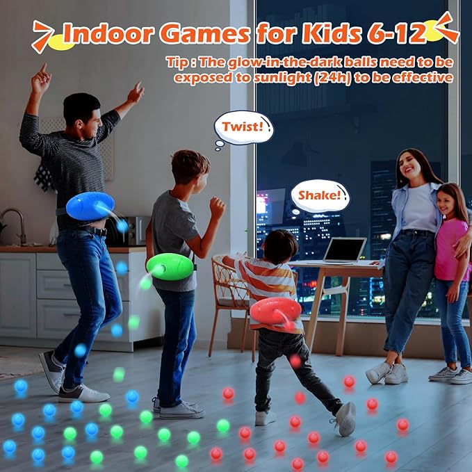 Skirfy Party Shaking Swing Balls Game Set for Kids Adults,Backyard Family Toy with 40 Balls, Birthday Easter Games Outdoors Indoors Bachelorette Party Games for Boys and Girls Age 5 6 7 8 9+