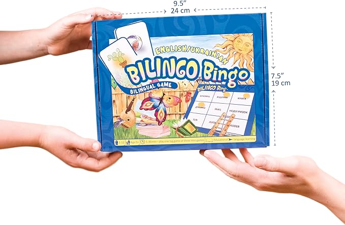 Bilingo Bingo - Bilingual Game English/Ukrainian by Terra Oris