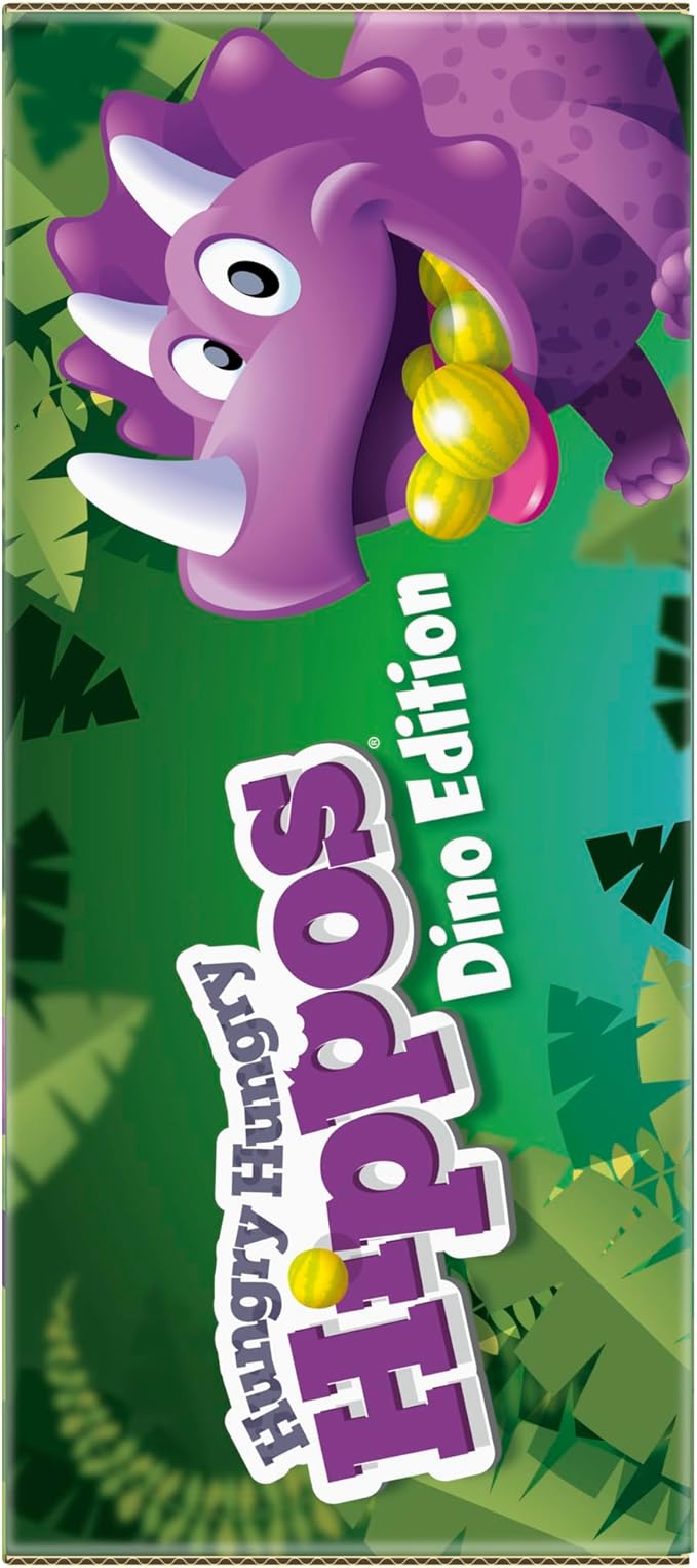 Hasbro Gaming Hungry Hungry Hippos Dino Edition Board Game, Pre-School Game for Ages 4 and Up; for 2 to 4 Players (Amazon Exclusive)