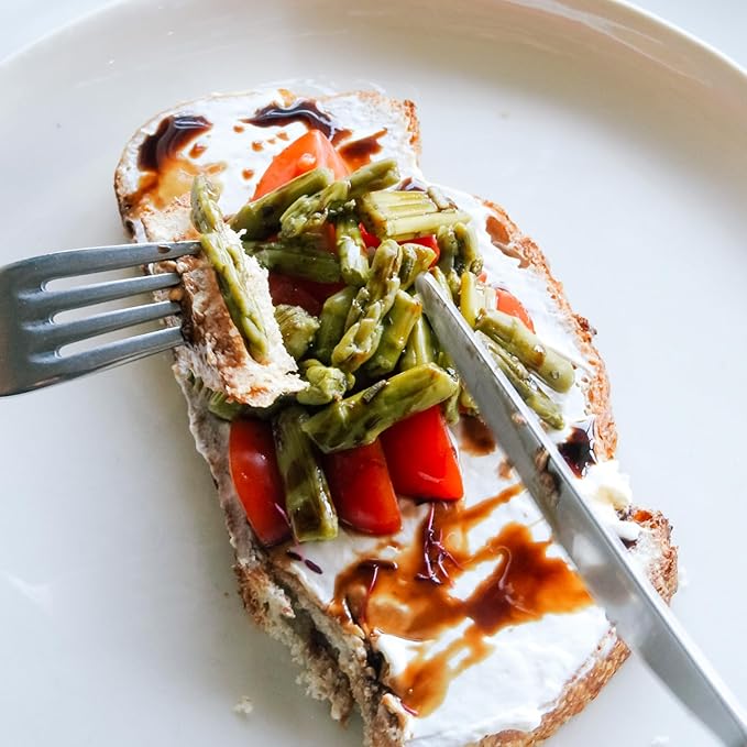 POSHI Marinated Asparagus Cuts Snack Pack | Rosemary + Oregano | Keto, Vegan, Paleo, Non GMO, Low Carb + Calorie, Gluten Free, Fully Cooked Vegetables, Gourmet, Healthy, All Natural (10 Pack, 1.34 oz)