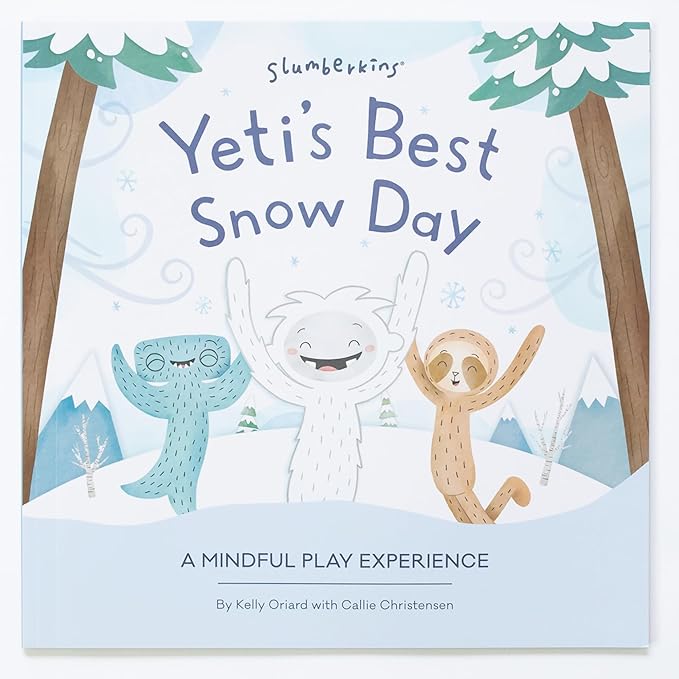 Slumberkins Kinspiration Kit - Mindfulness with Yeti, Includes Activity Cards, Playset, & Yeti's Best Snow Day Book - Promotes Mindfulness and Sensory Play