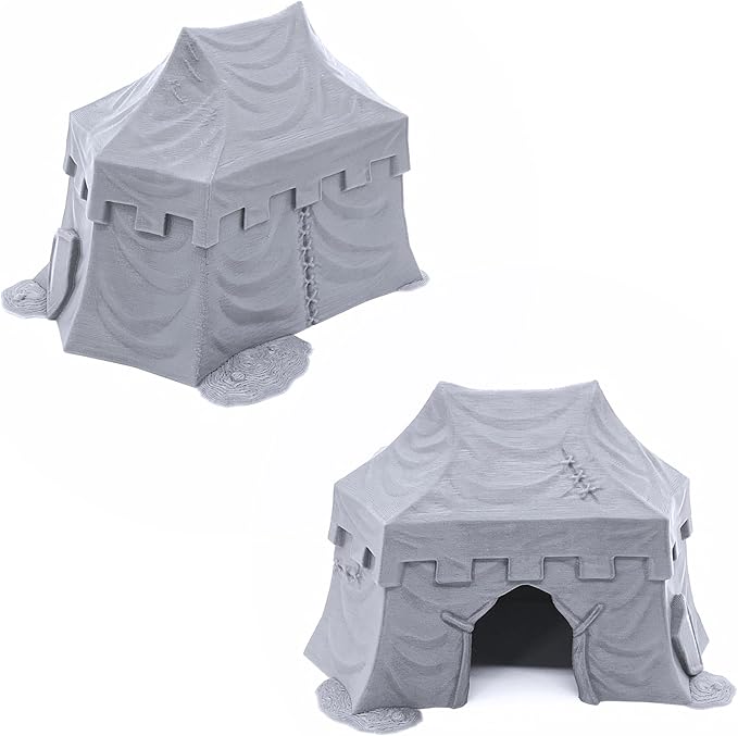 Campement - DND Terrain Compatible with Dungeons and Dragons, 28mm Miniature Wargaming, Tabletop RPGs, Wargame Scenery