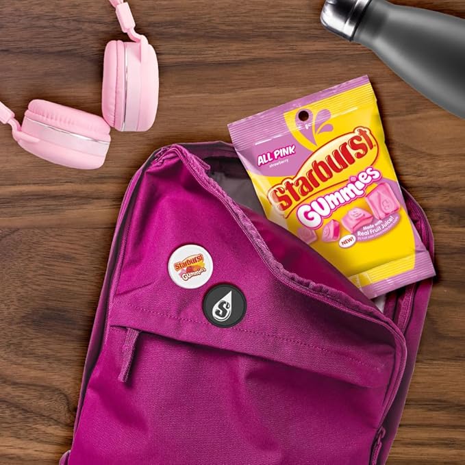 STARBURST Gummies All Pink Gummy Candy, 5 oz Bag (Pack of 12)