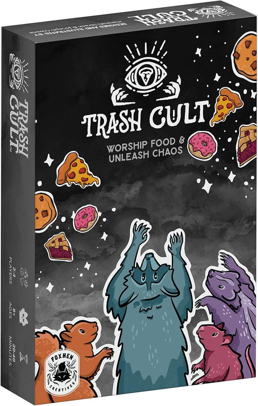 Trash Cult - Set Collection Card Game, Take That Hand Management, Become The Supreme Cult Leader, Animal Themed, Age 8+, 2-4 Players