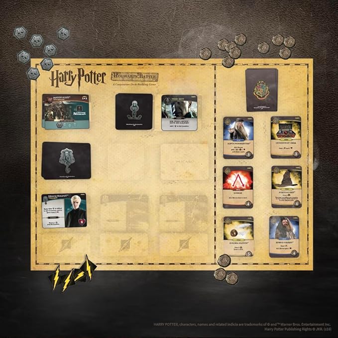USAOPOLY Harry Potter Hogwarts Battle Cooperative Deck Building Card Game | Official Licensed Merchandise Board Great Gift for Fans Movie artwork For 132 months to 1188 months