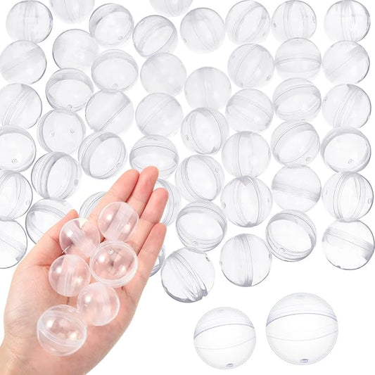 Libima 300 Pcs Gumball Machine Capsules Round Capsules 1.1" 1.25" Vending Machine Capsules Empty Clear Balls Toys Small Gumball Containers for Surprise Prize Party Favor (Clear)