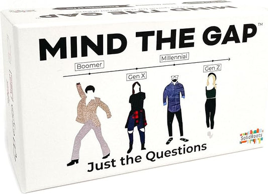 Spin Master Games, Mind the Gap Just the Questions, Expansion Pack With 1000 New questions For All Generations + 50 New Challenge Cards