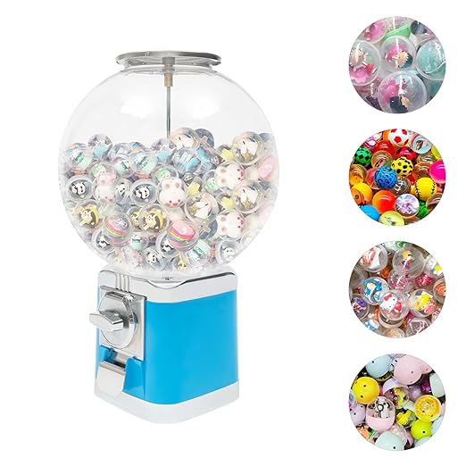 Vending Machine, 1.26 in Ball Bulk Vending Machine Classic Bubble Capsule Toys Dispenser, Commercial Candy Gumball Machine for Game Stores and Retail Stores