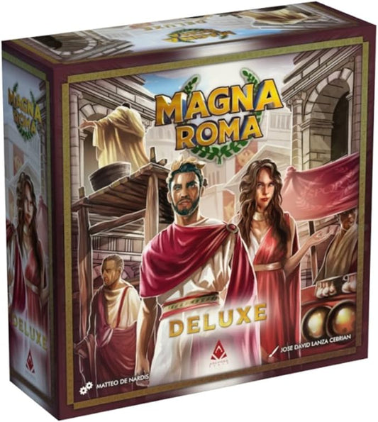 Archona Games Magna Roma: Deluxe - Archona Games-Tile Placement Board Game, City Building, Strategy, Solo Mode Available, Ages 13+, 90 Minute Game Play, 1-4 Players