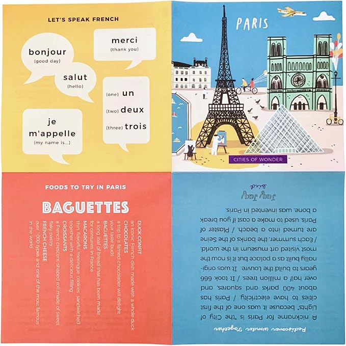 Jaq Jaq Bird Cities of Wonder Erasable Book - Paris