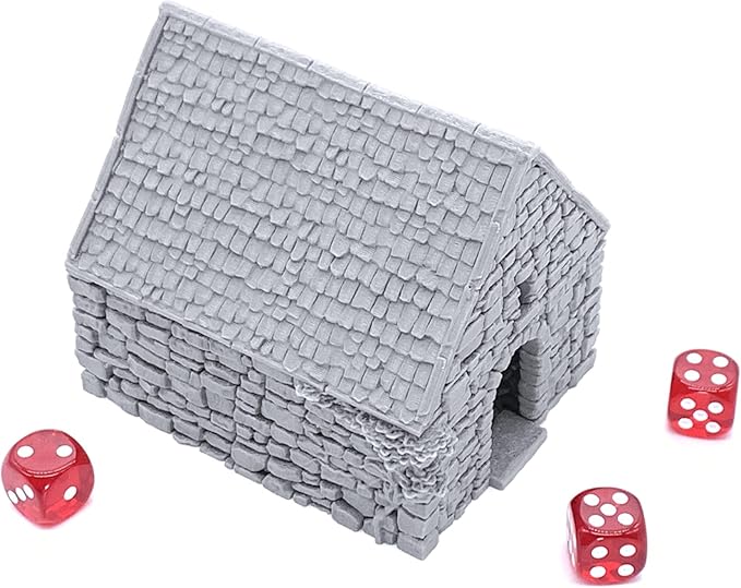 Small Rustic Barns by Printable Scenery, 3D Printed Tabletop RPG Scenery and Wargame Terrain 28mm Miniatures
