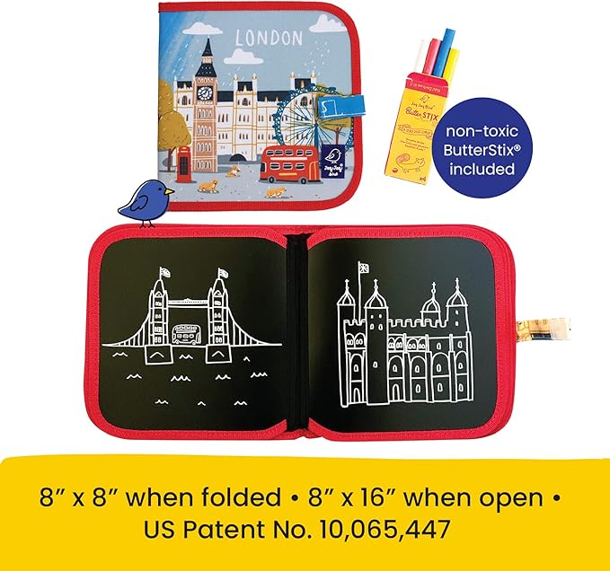 Jaq Jaq Bird Cities of Wonder Erasable Book - London