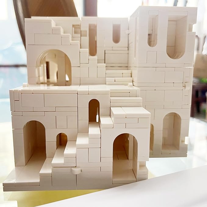 White Disguises Castle Building Block，Architecture Building Blocks（980PCS Gifts for Adults and Kids