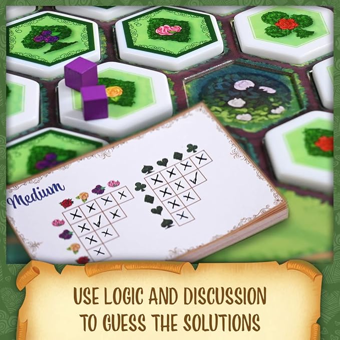 Northstar Game Studio Paint The Roses Deluxe Board Game | Cooperative Strategy Game for Adults, Teens and Families | Alice in Wonderland Strategy Puzzle | Includes Escape The Castle | 2-5 Players