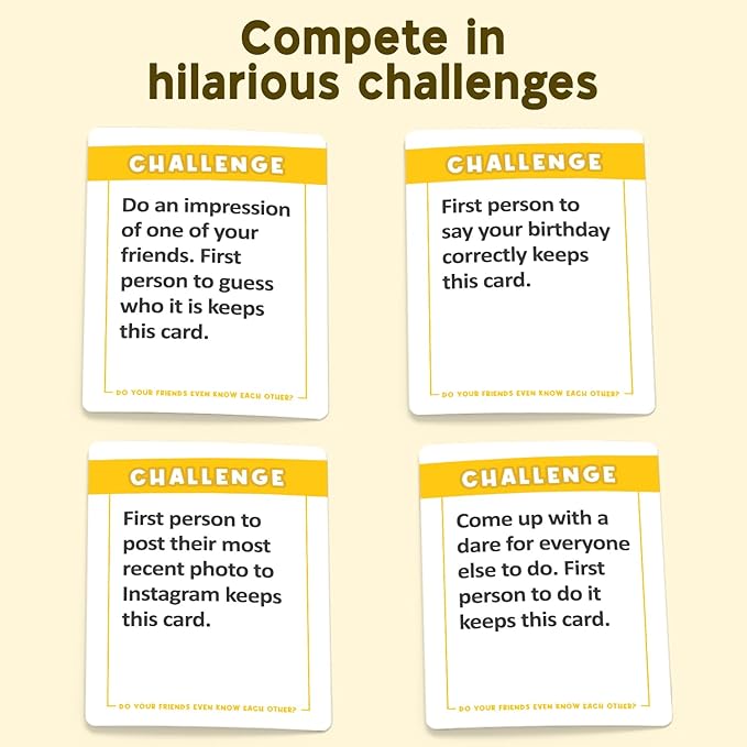 Do Your Friends Even Know Each Other? The Ultimate Party Card Game for Adults and Teens, Perfect for Game Night and a Great Gift for Friends