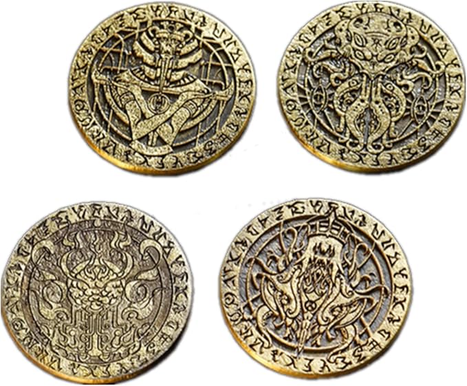 Cthulhu Poker Cards Collection Playing Cards Rare Limited Poker Cards Gift for Men or Women, Great for Cardistry,Card Games and Party (Element Coin a Box)