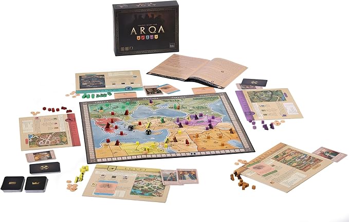 ARQAs Historical Strategy Board Game, Epic Diplomacy Game for Adults, Teens, Chronicling Expanding Adventure Events, Witness Unforgettable Family Night Journey with ARQAs Classic Game for 2-4 Players