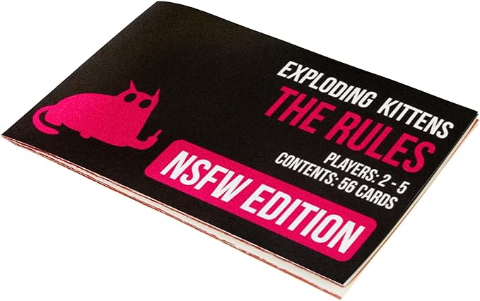 NSFW by Exploding Kittens - Card Games for Adults & Teens - A Russian Roulette Card Game (Package May Vary)