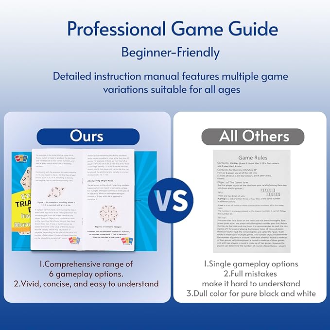 Triangle Domino Game Set with 8 Wooden Holders & 56 Triangular Domino Tiles & Brass Spinner Travel Essentials Classic Family Strategy Board Game for Kids and Adults